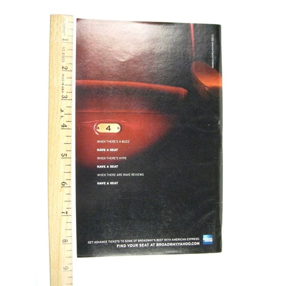 Primo Playbill 2005 The Music Box Theatre Antony Sher Ticket Flyer - Picture 10 of 10